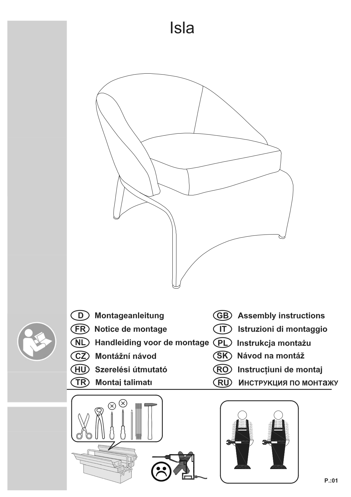 Home affaire Isla Assembly instructions