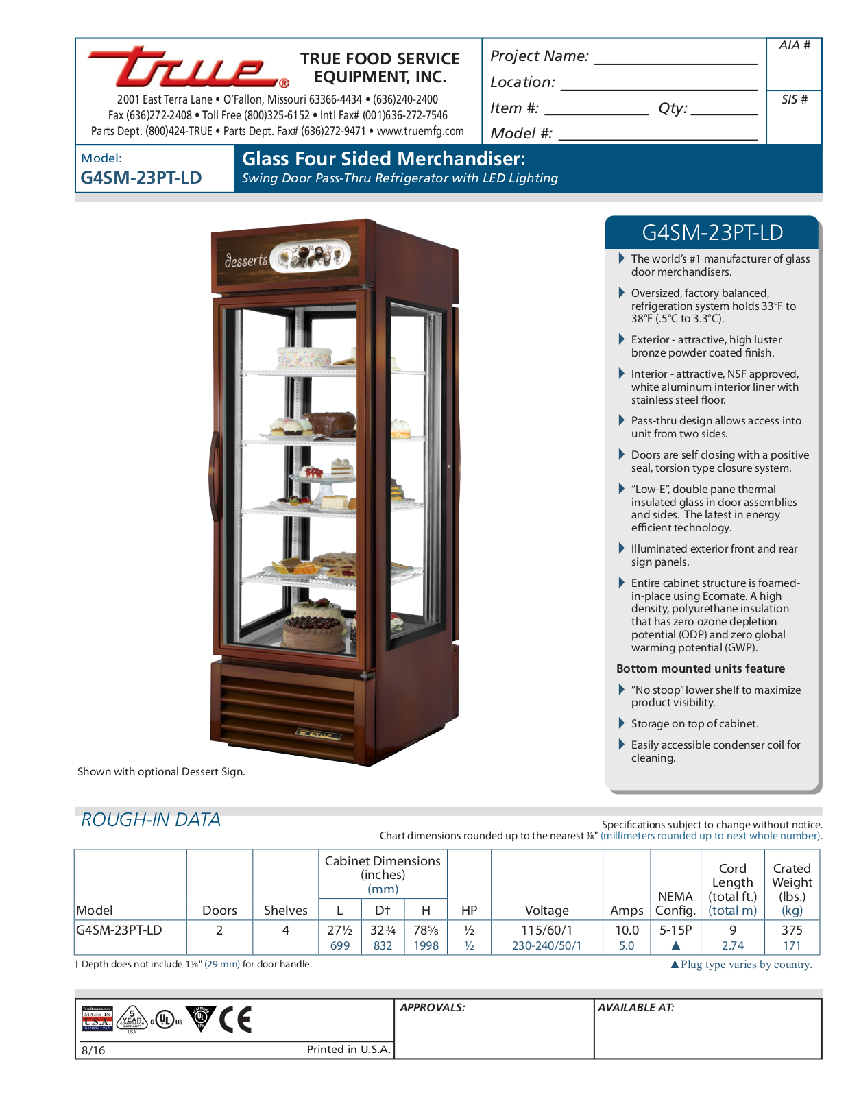 True G4SM-23PT-LD User Manual