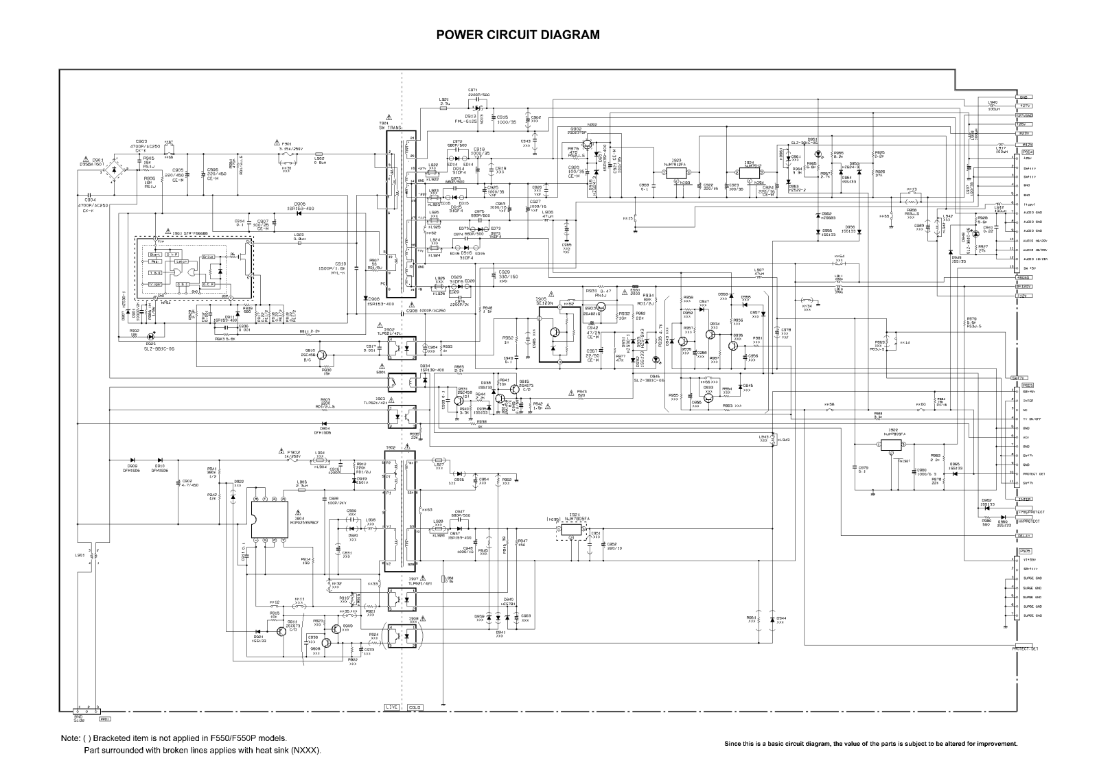 Hitachi C43 Service Manual Page 9  Power