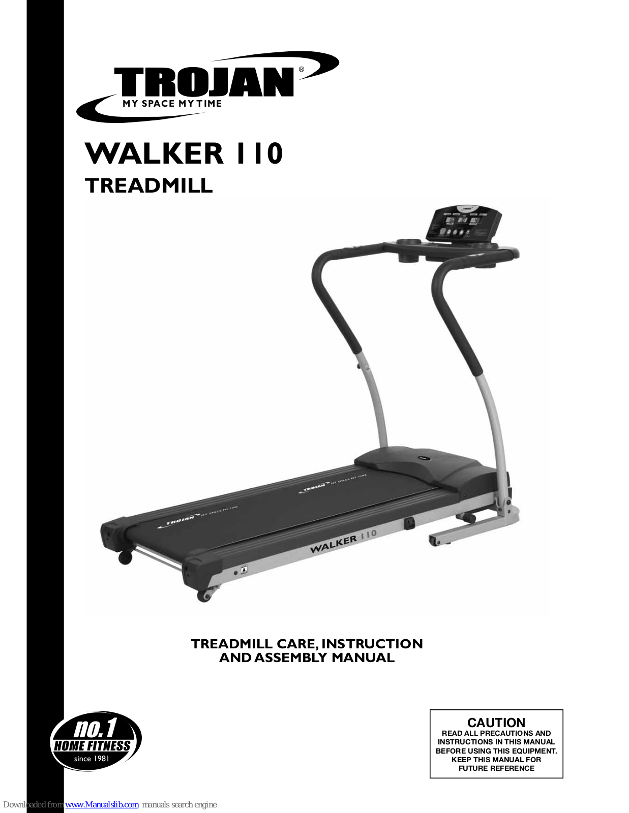 Trojan WALKER 110, SPIN 150 Care Instructions And Assembly Manual