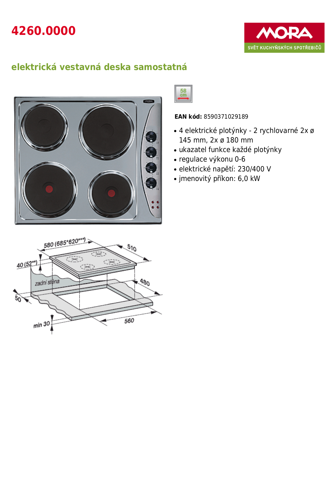 Mora VD 4260.0000 User Manual