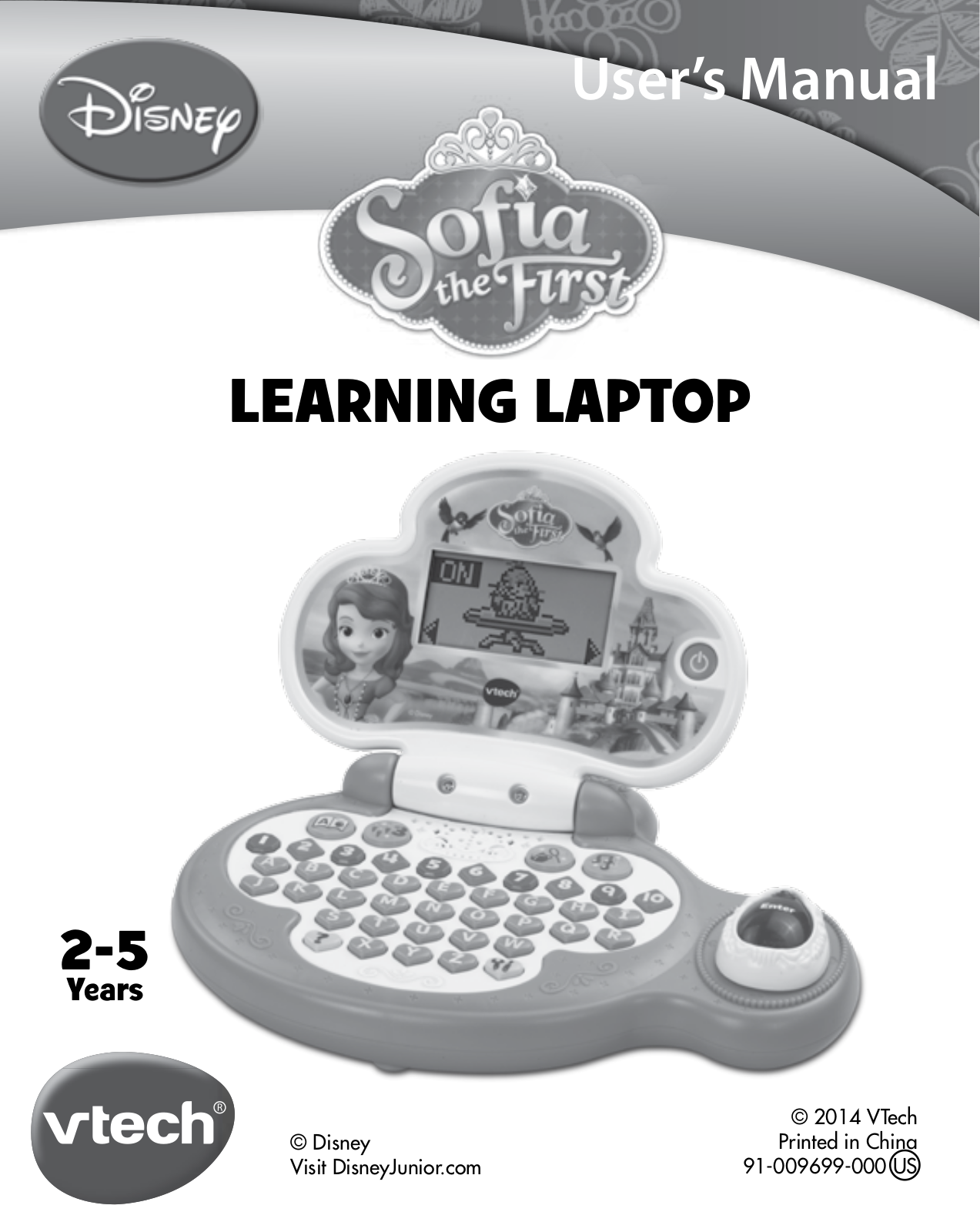 VTech Sofia the First Learning Laptop Owner's Manual