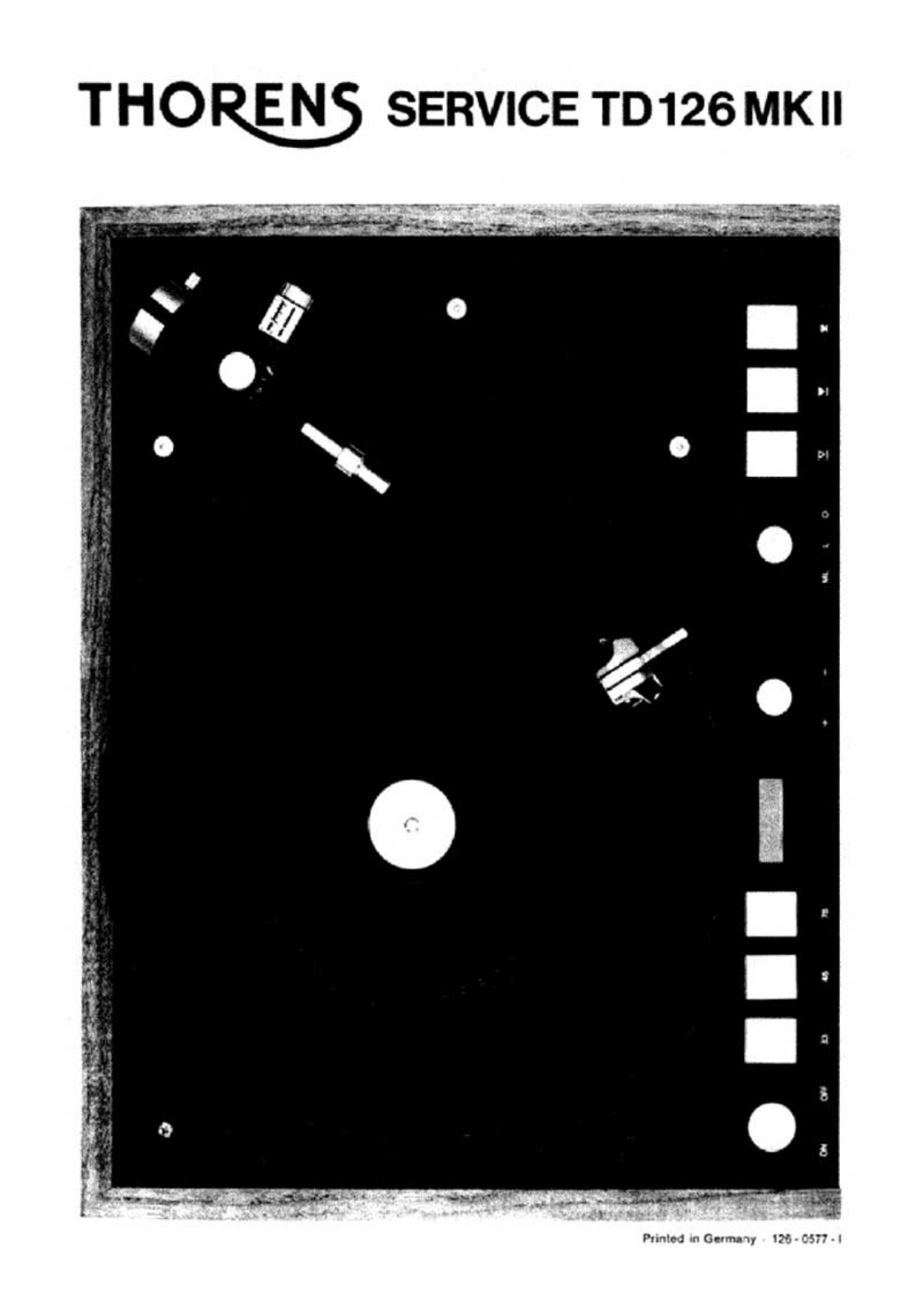 Thorens TD-126 Mk2 Owners manual