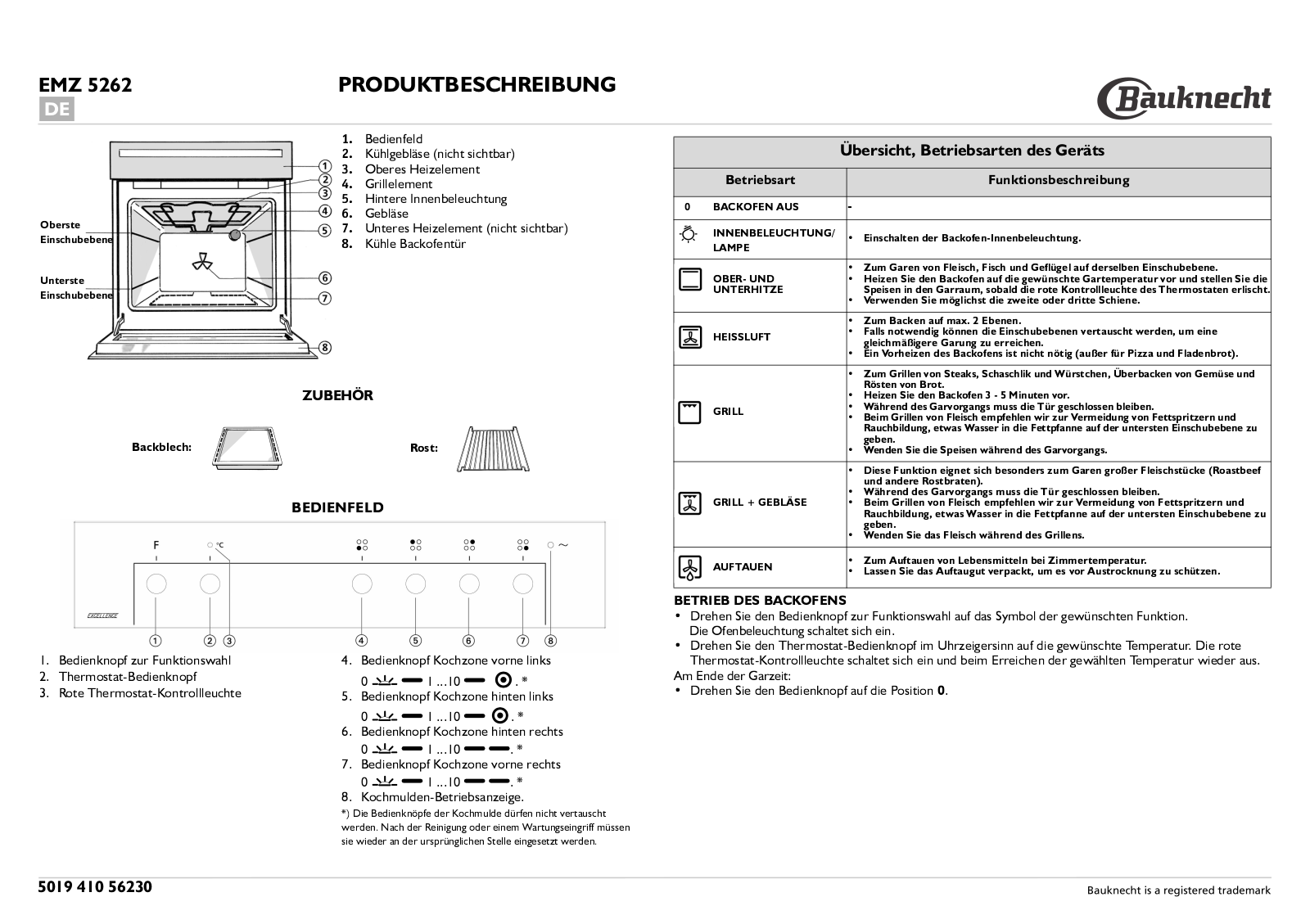 Whirlpool EMZ 5262 IN, EMZ 5262 BR, EMZ 5262 WS INSTALLATION