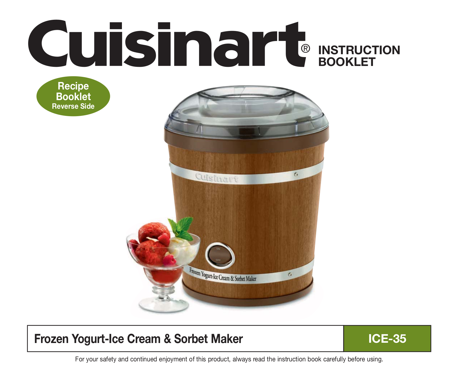 Cuisinart ICE-35 User Manual