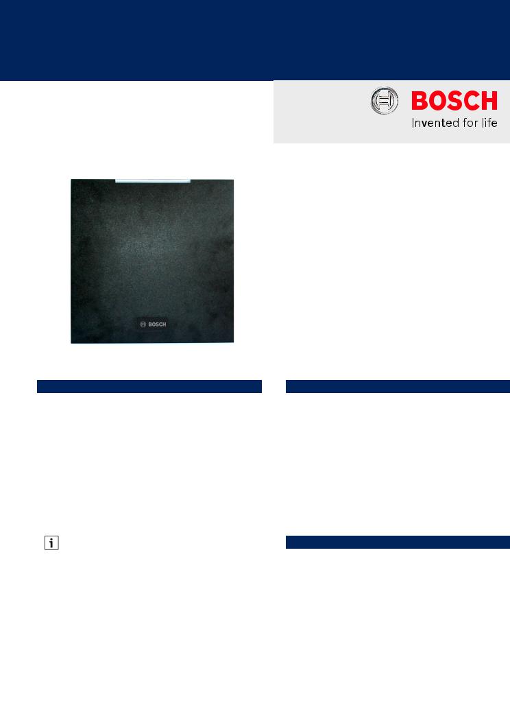 Bosch ARD-SER90-WI Specsheet