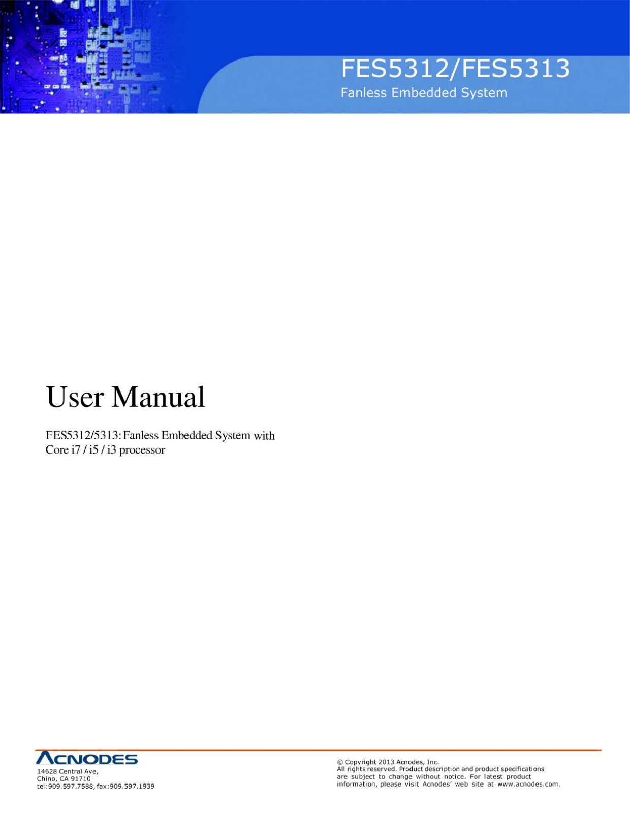 Acnodes FES 5313 User Manual