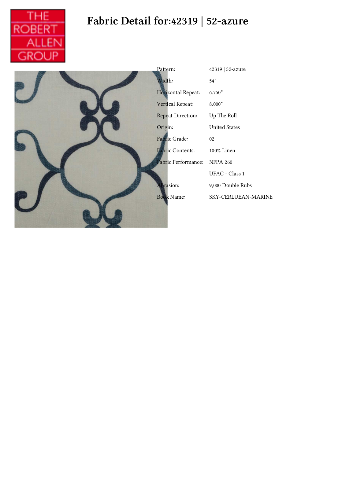 Duralee CRAL4851 Specifications - ManualMachine.com