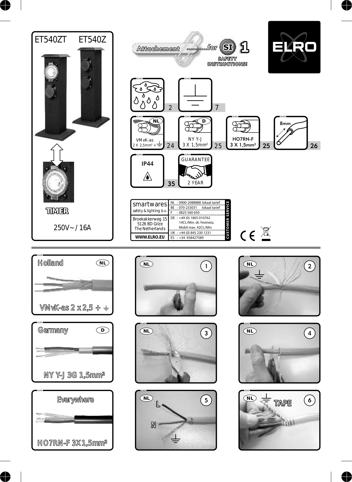 ELRO ET540Z, ET540ZT User Manual