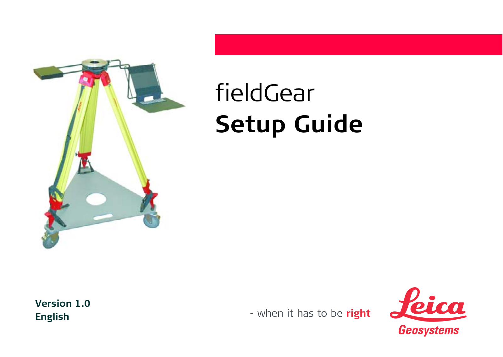 Leica FieldGear User Manual