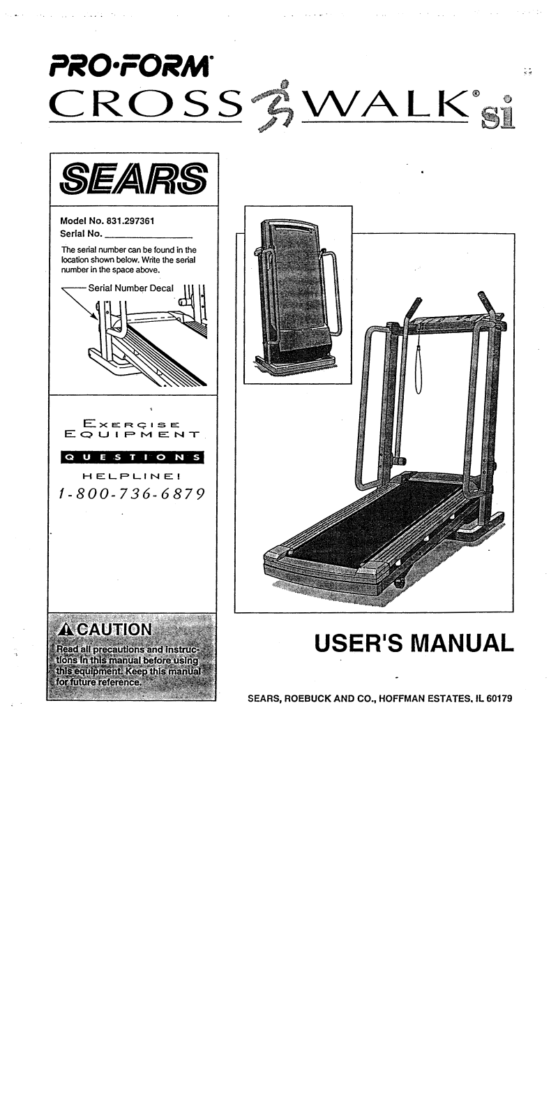 ProForm 297361 User Manual