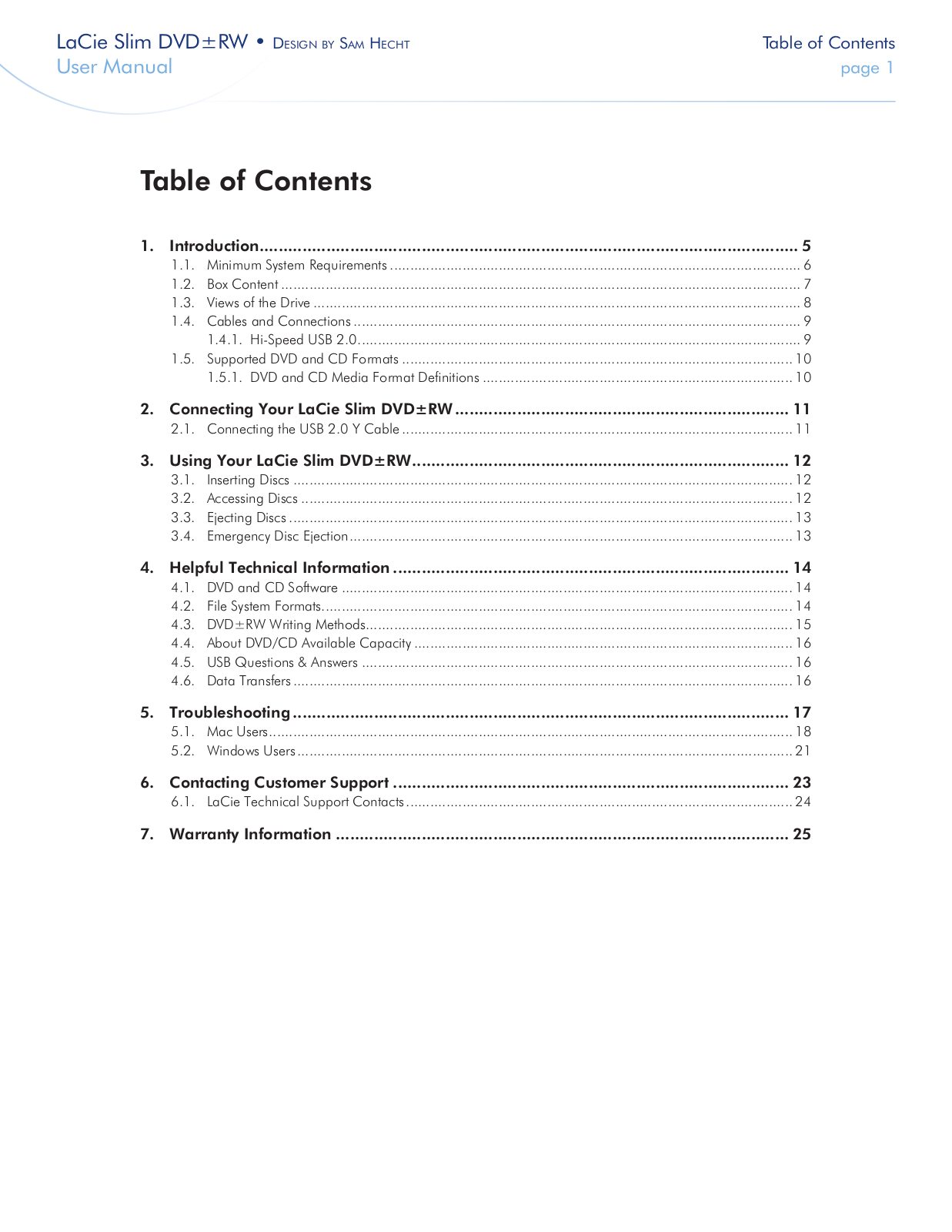 LaCie 301910 User Manual