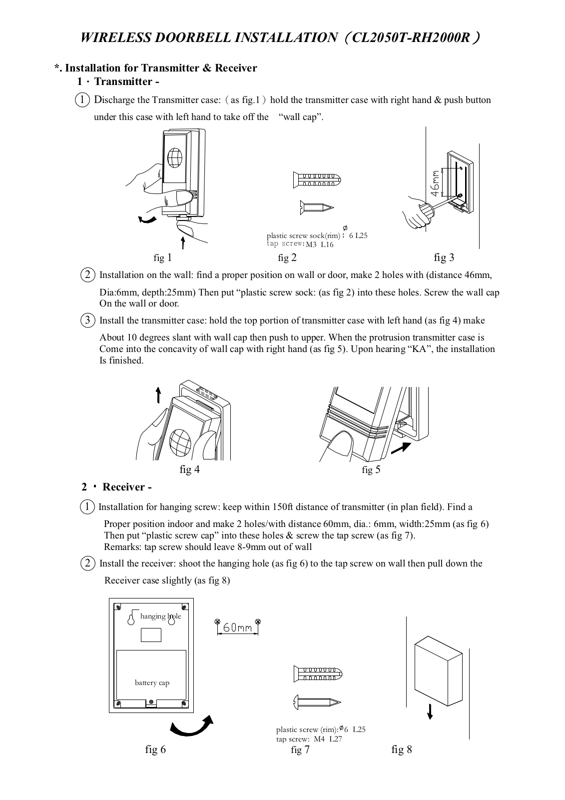 DARJUNG RH2000R User Manual