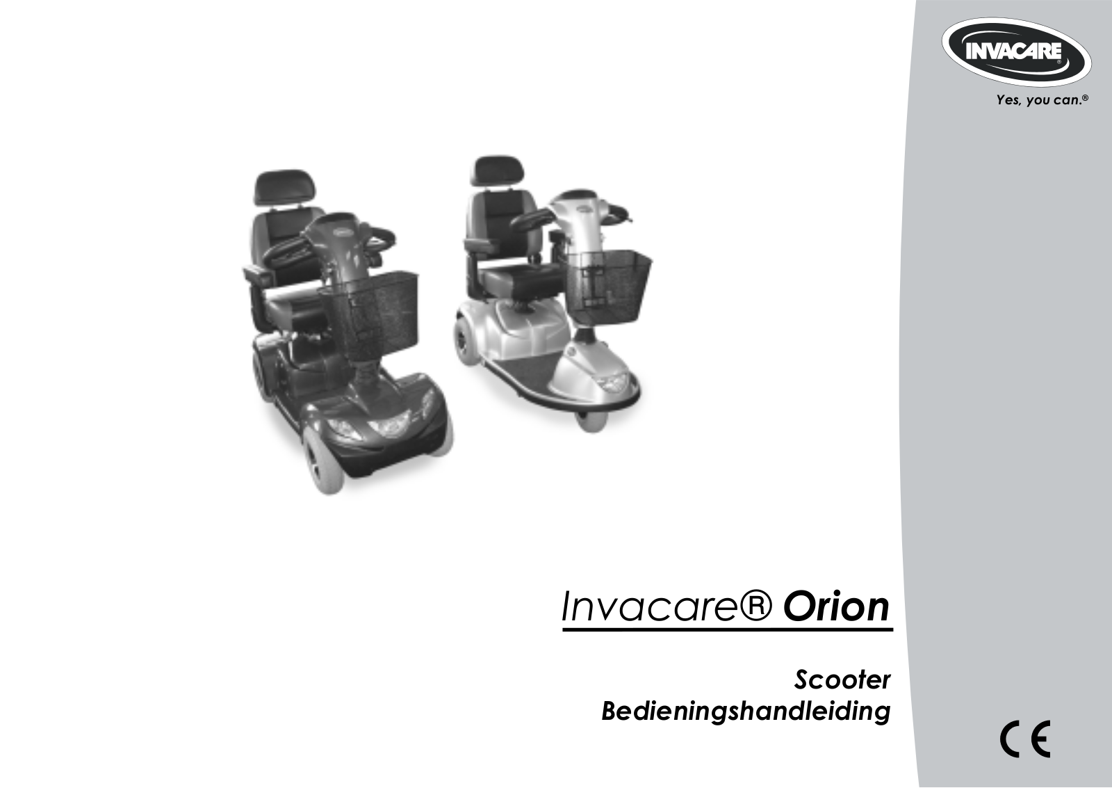 Invacare Orion User Manual