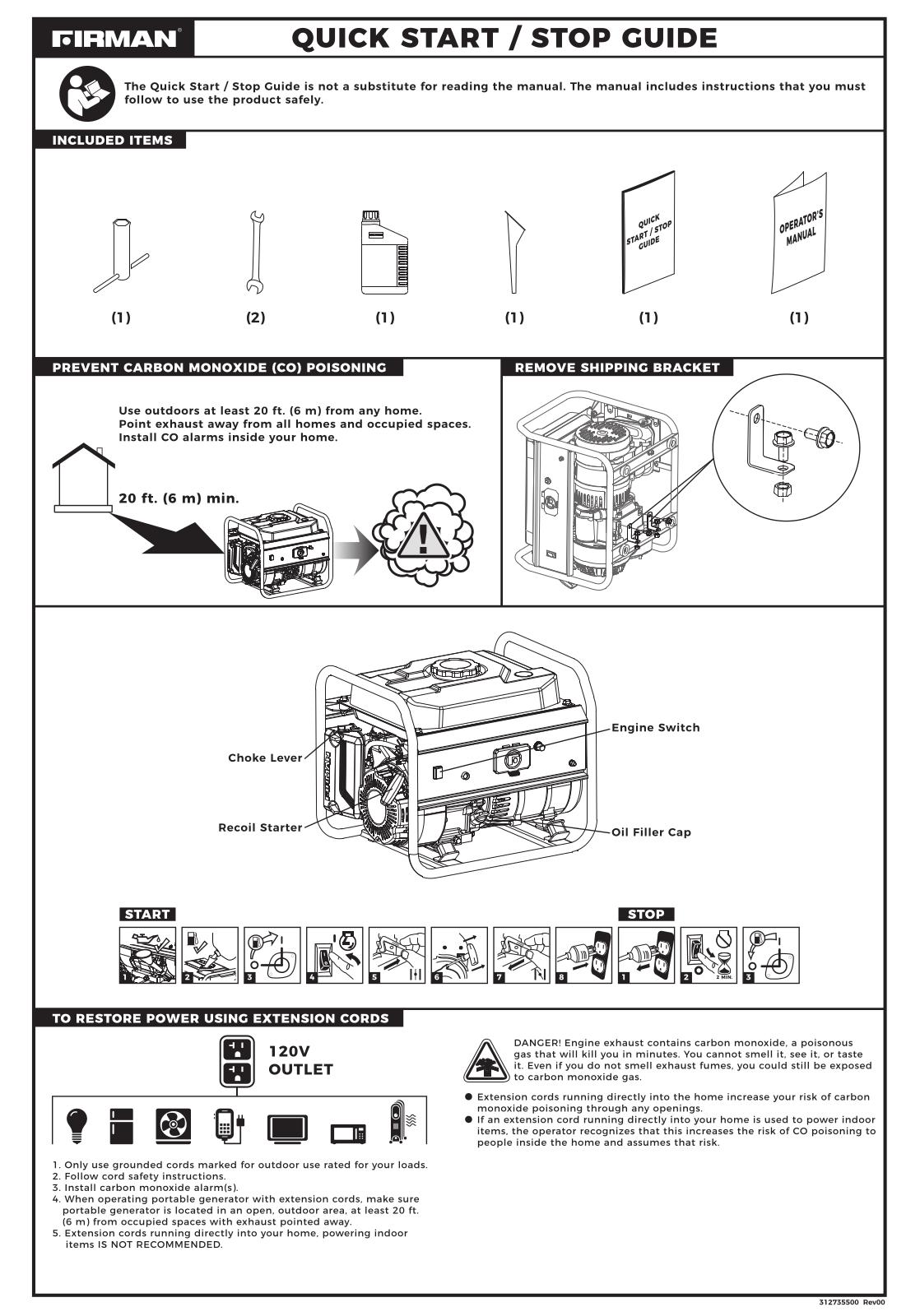 Firman P01204 Quick Start Guide - ManualMachine.com