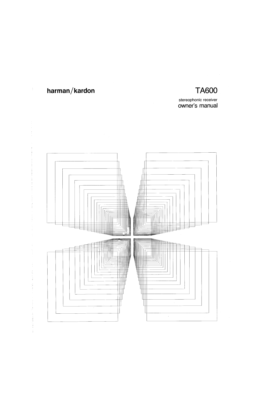 Harman kardon TA600 User Manual