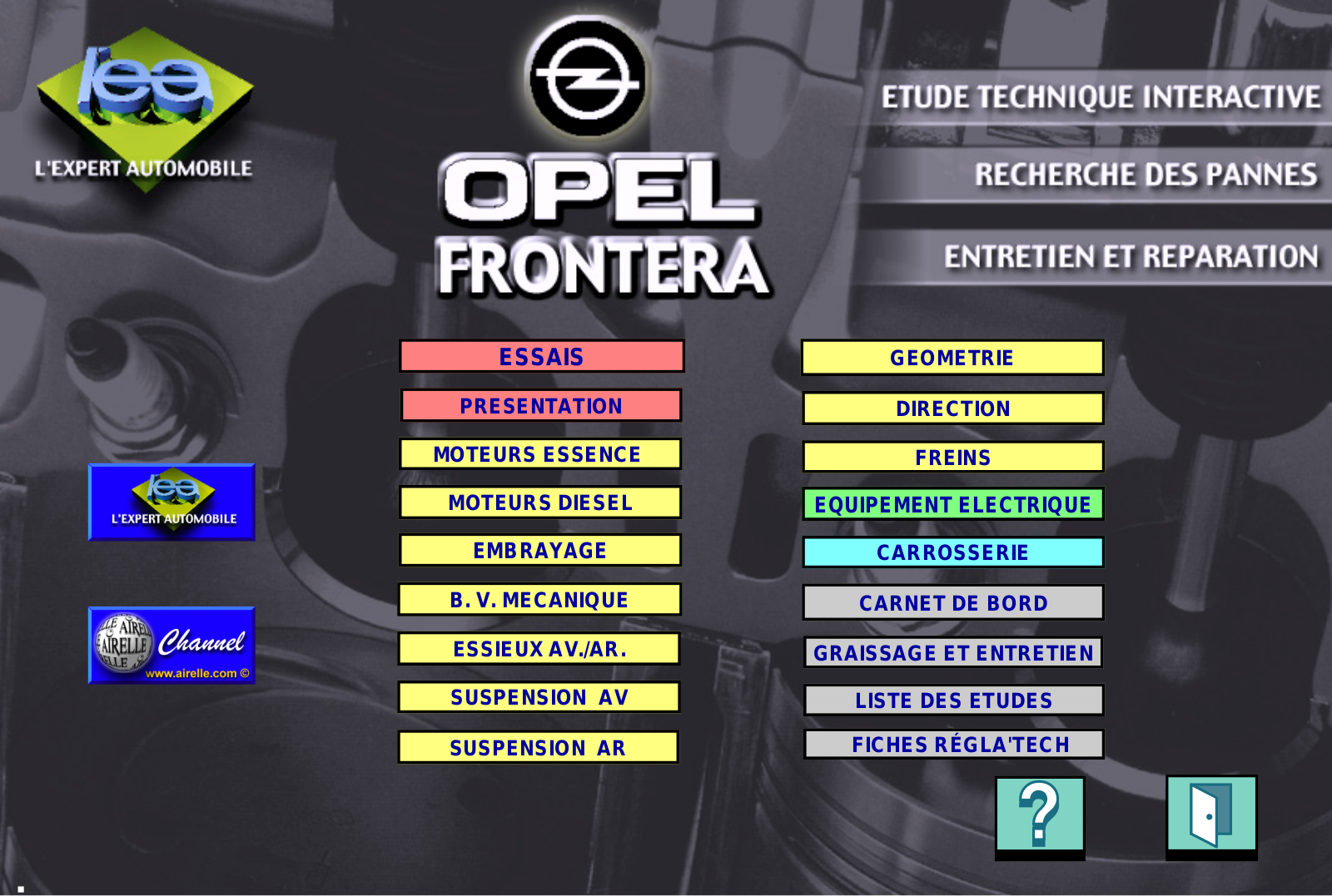 OPEL FRONTERA User Manual