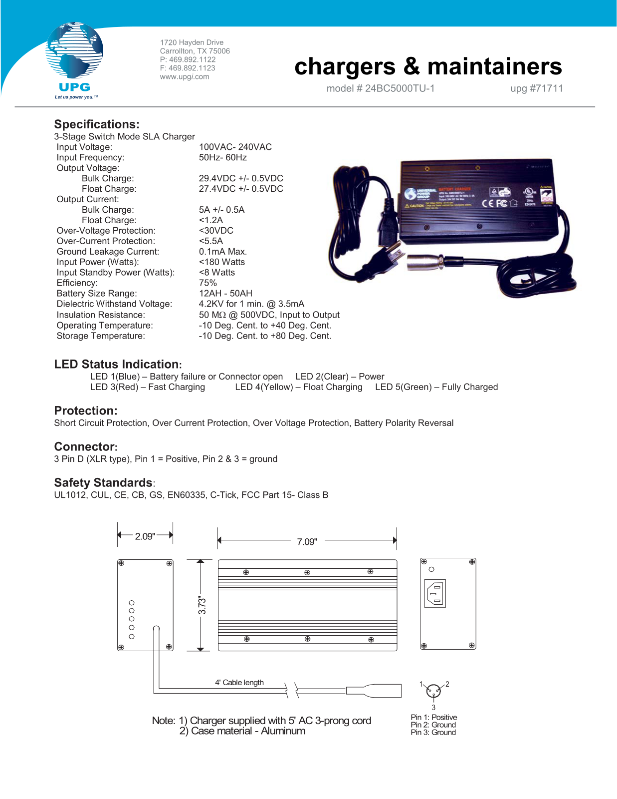 Universal Electronics 24BC5000TU User Manual