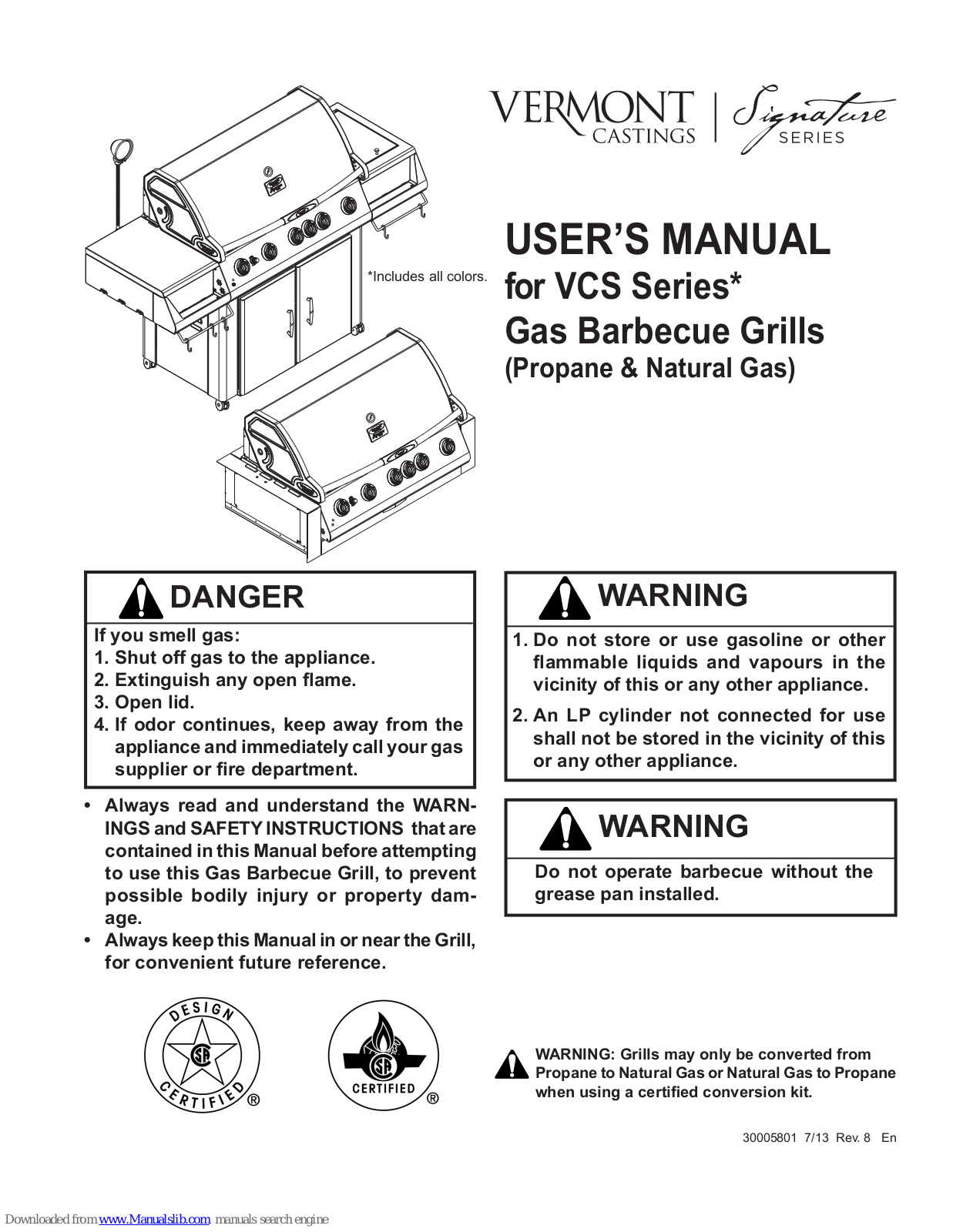 Vermont Castings VCS Series User Manual