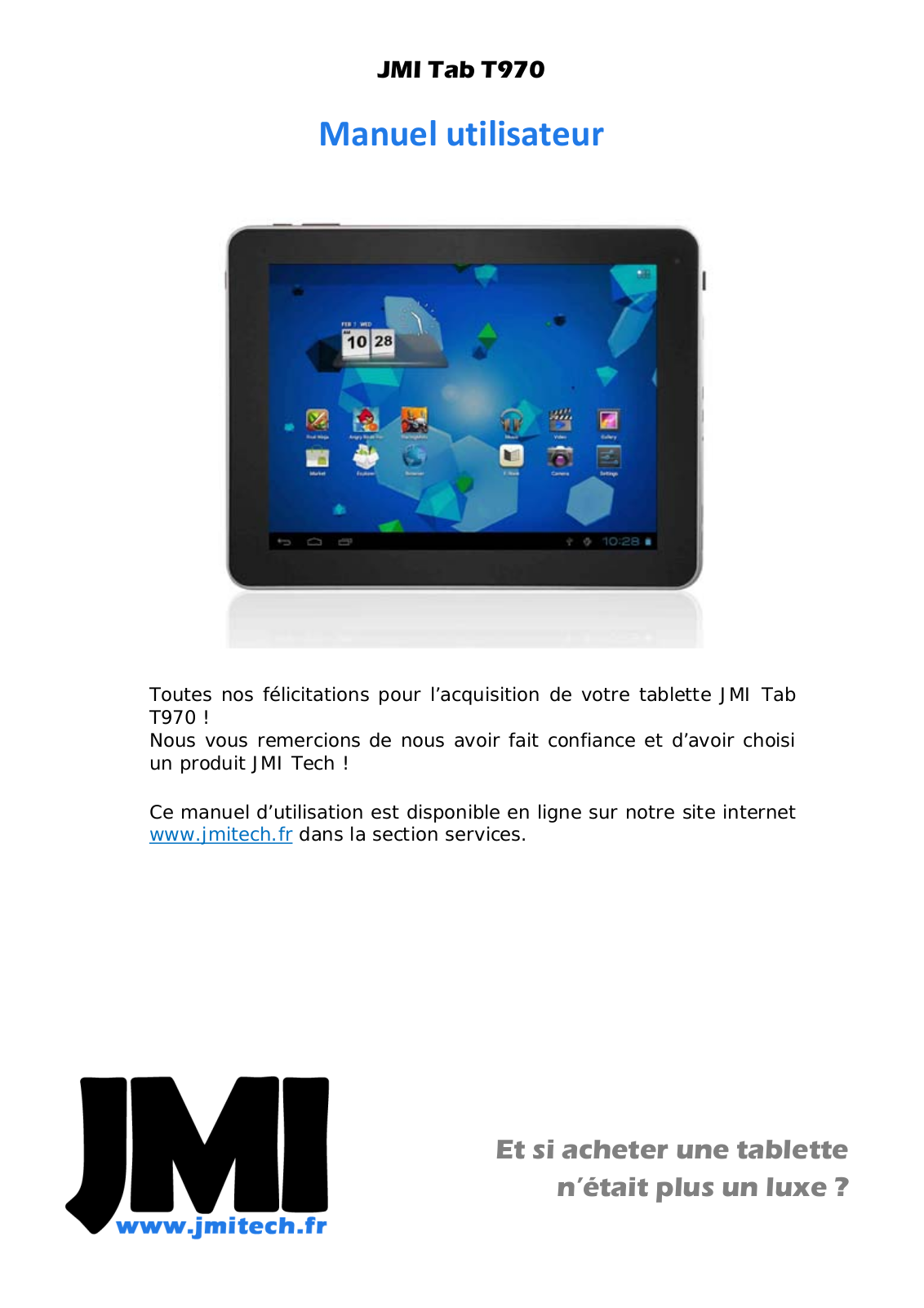 JMI TECH JMI Tab T970 User Manual