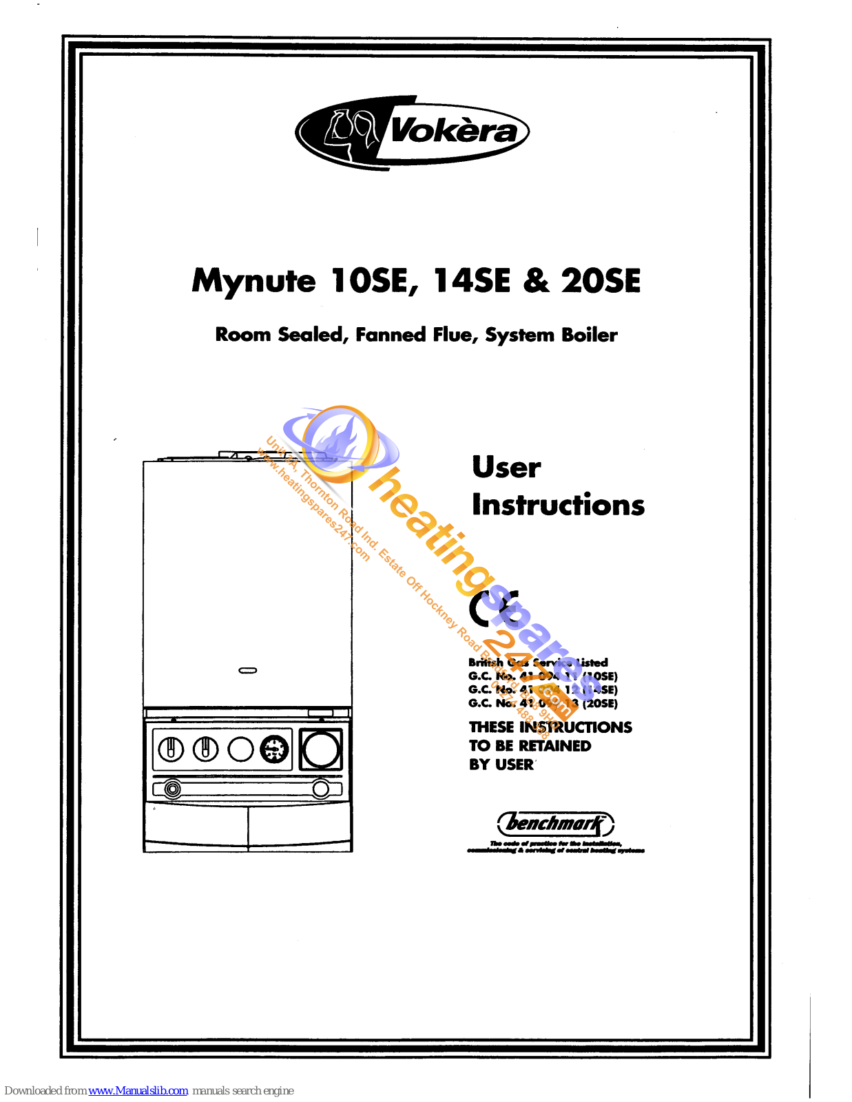 VOKERA Mynute 14SE, Mynute 10SE, Mynute 20SE User Instructions