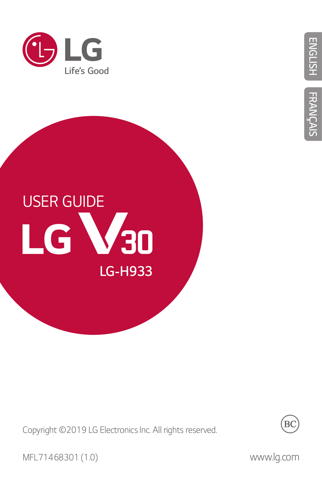 LG LGH933 Owner’s Manual