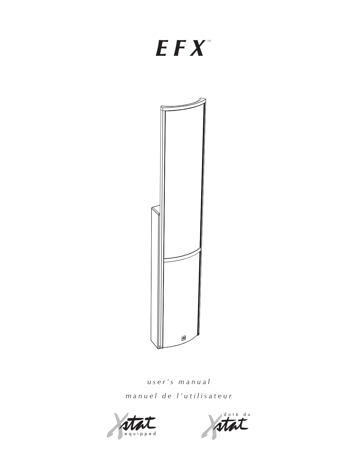 MartinLogan E F X Owner's Manual & Warranty