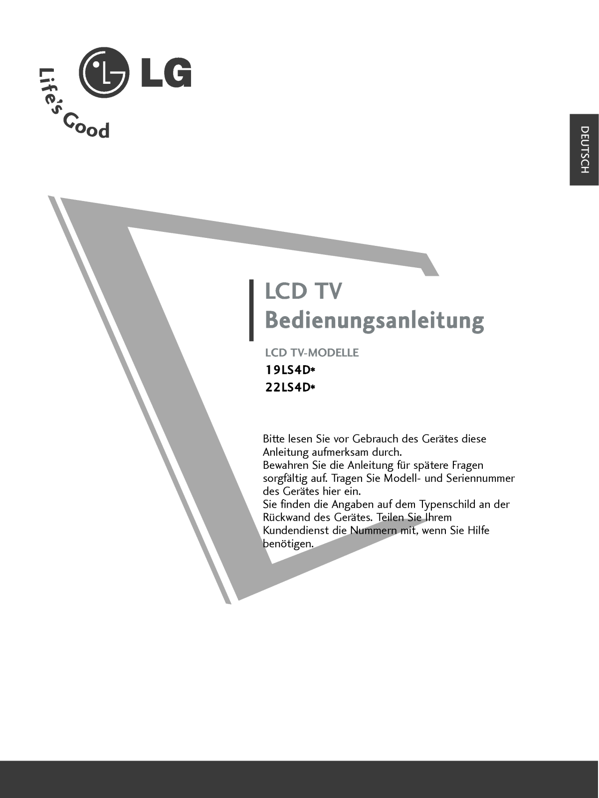 Lg 19LS4D, 22LS4D User Manual