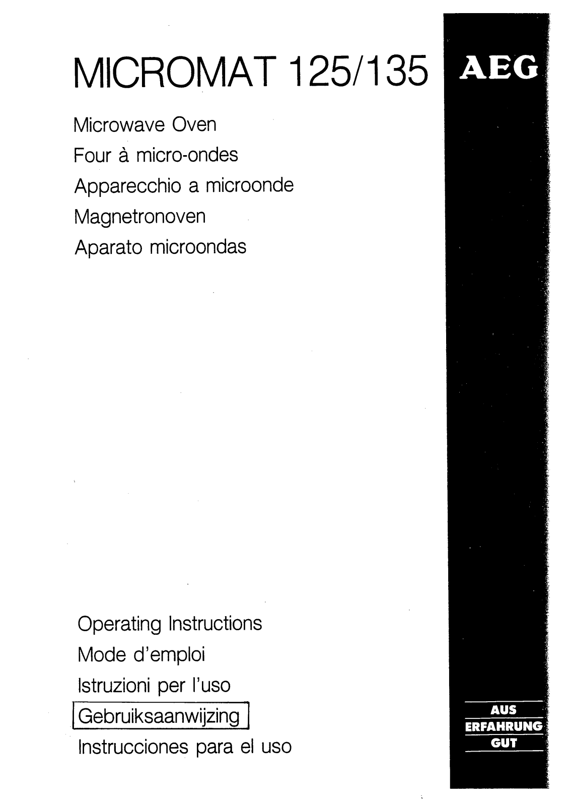 AEG MC135E User Manual