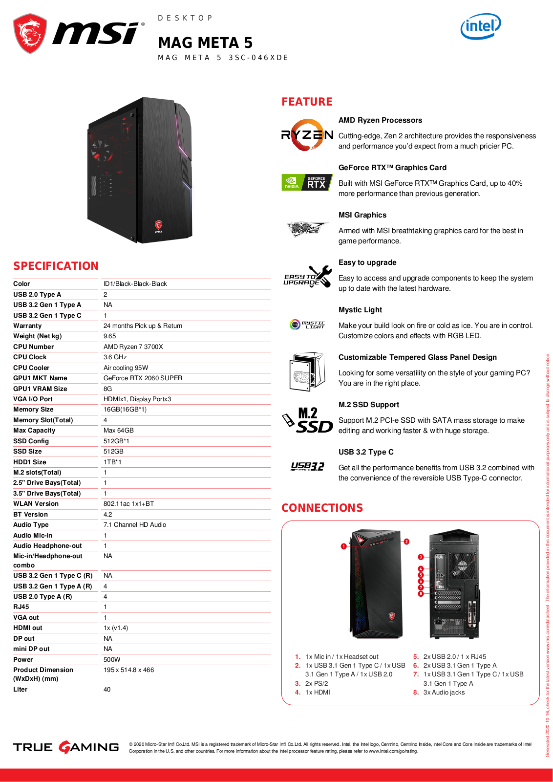 MSI A-046XDE Service Manual