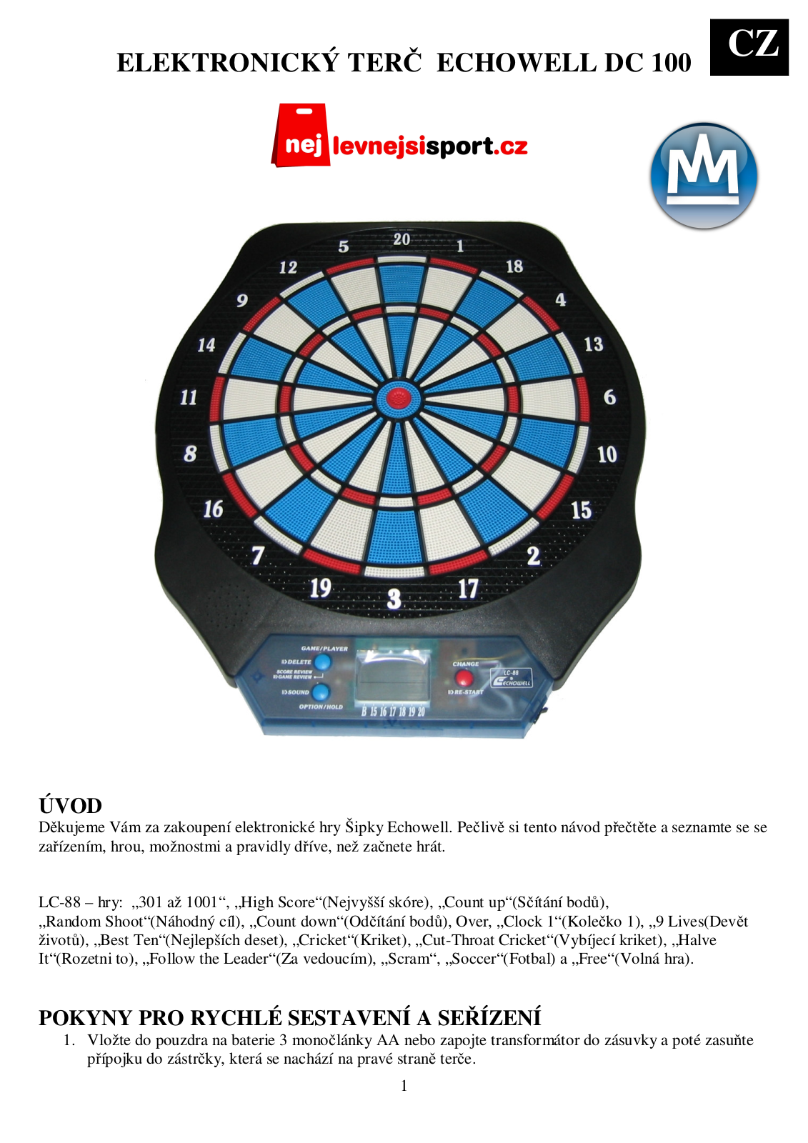 Echowell DC 100 User Manual