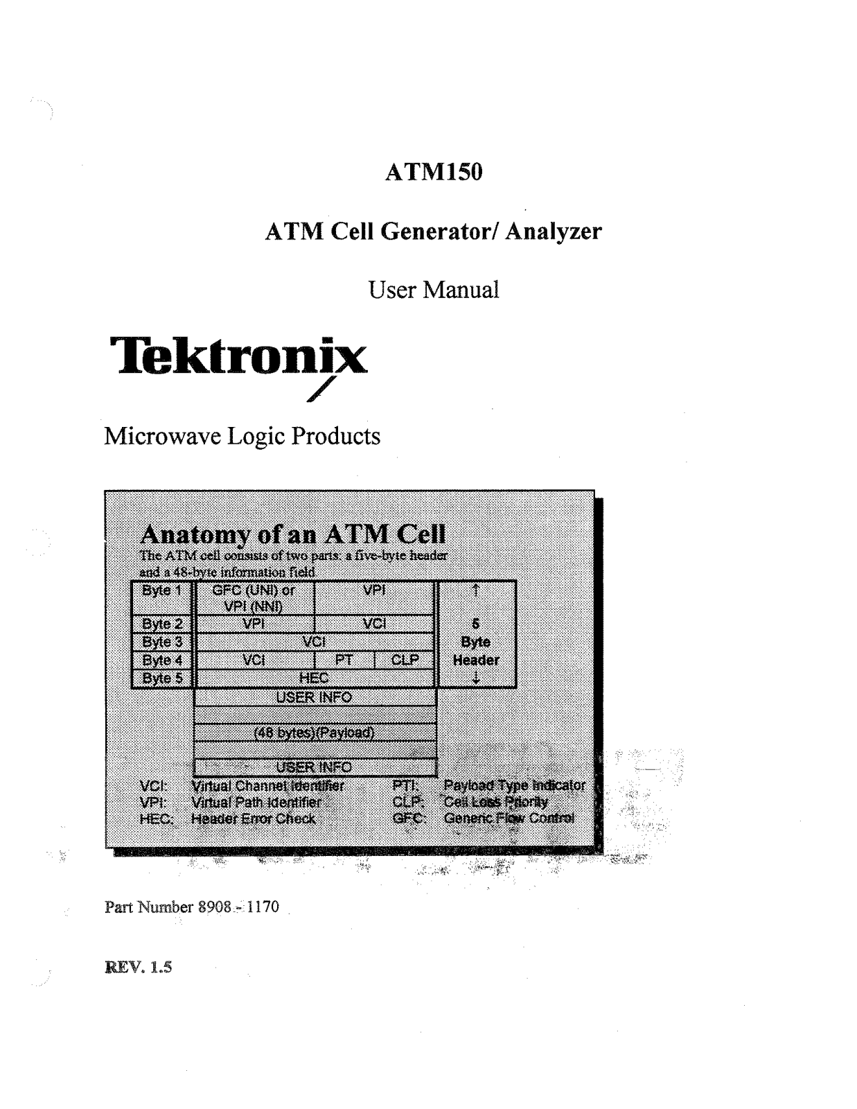 Tektronix ATM150 User Manual