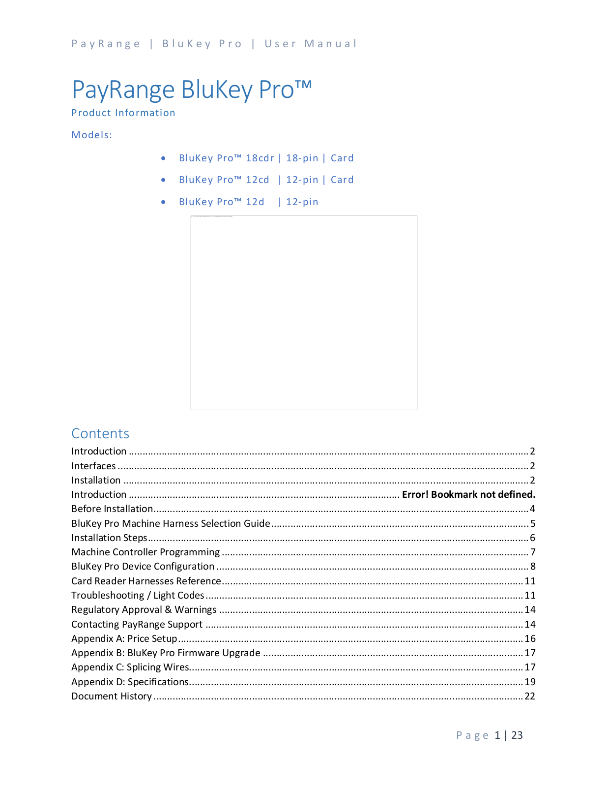 PayRange 01046 User Manual