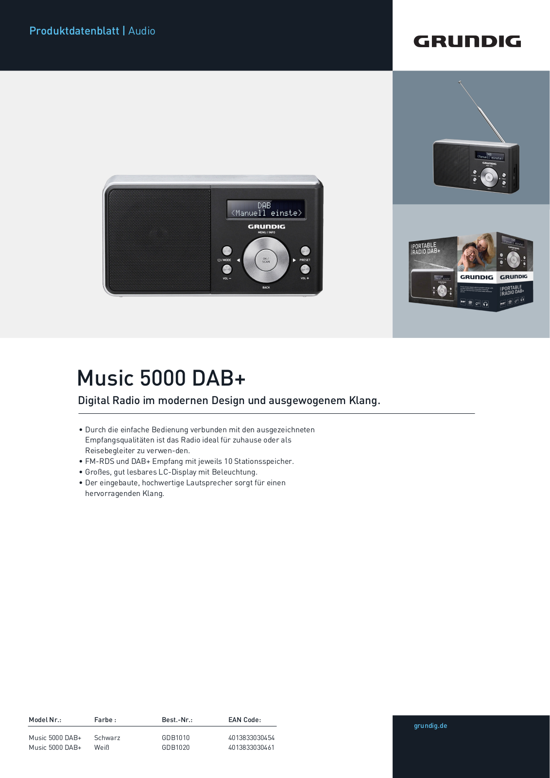 Grundig Music 5000 DAB+ Service Manual