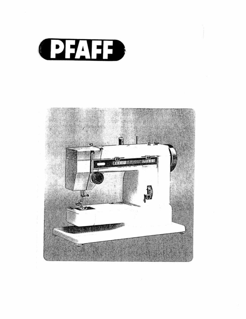 Pfaff hobbymatic 806, hobbymatic 801, hobbymatic 803 User Manual