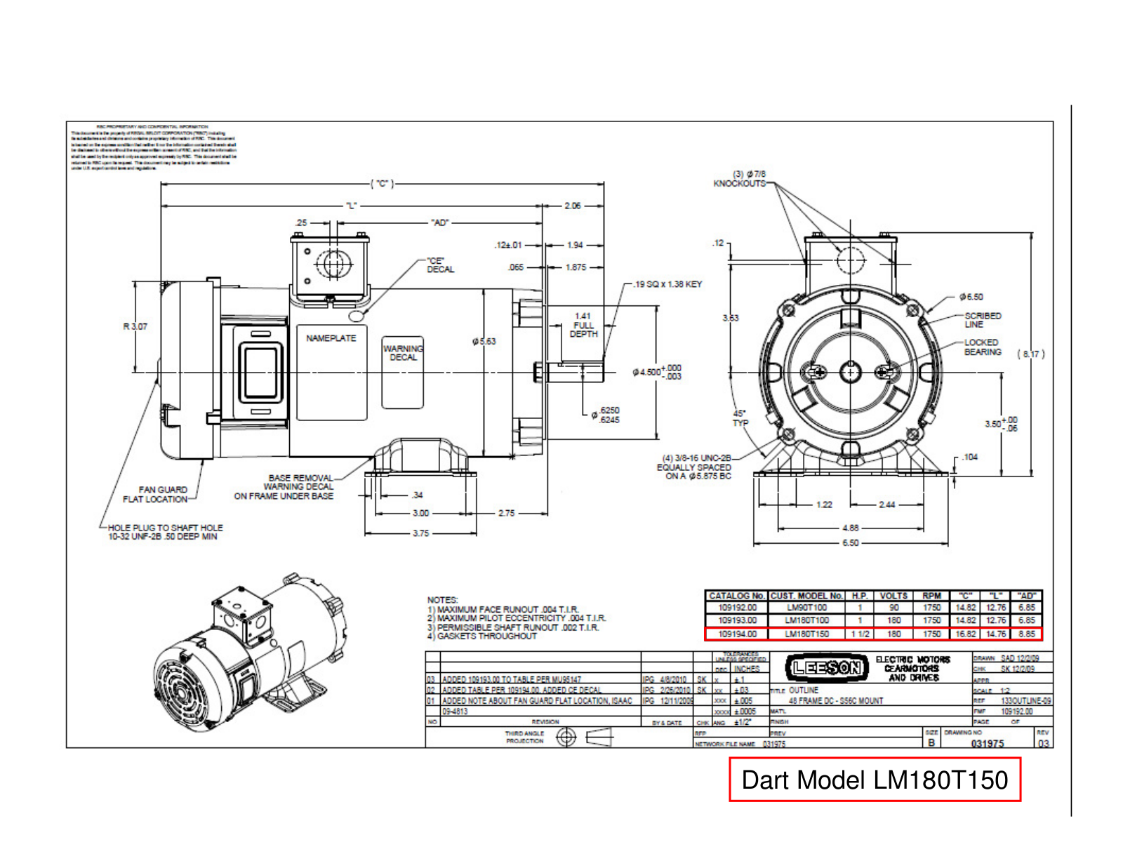 Dart Controls LM180T150 Schematic