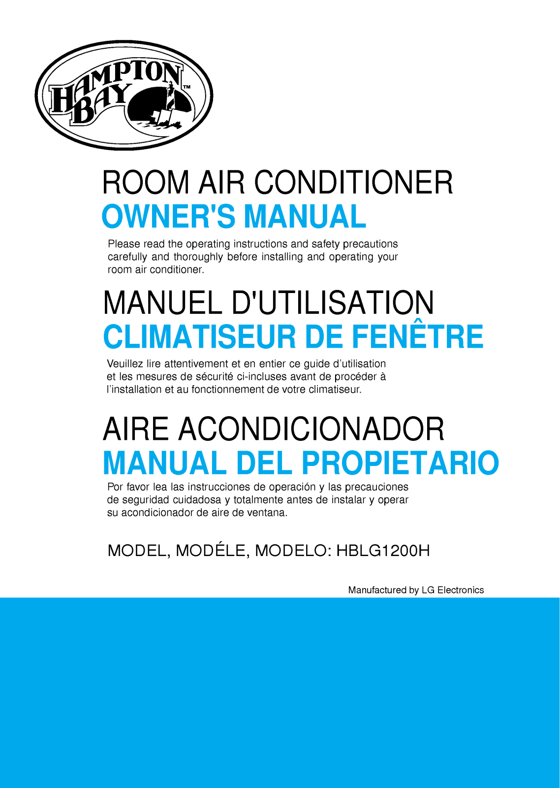 LG HBLG1200H User Manual