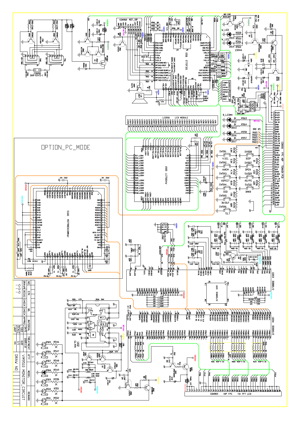 Mystery MMTD-9100 MONITOR CIRCUIT