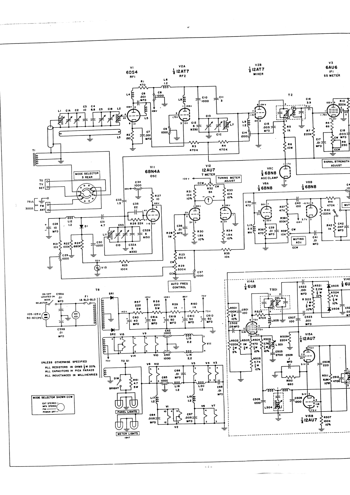 McIntosh MR-65-B Schematic