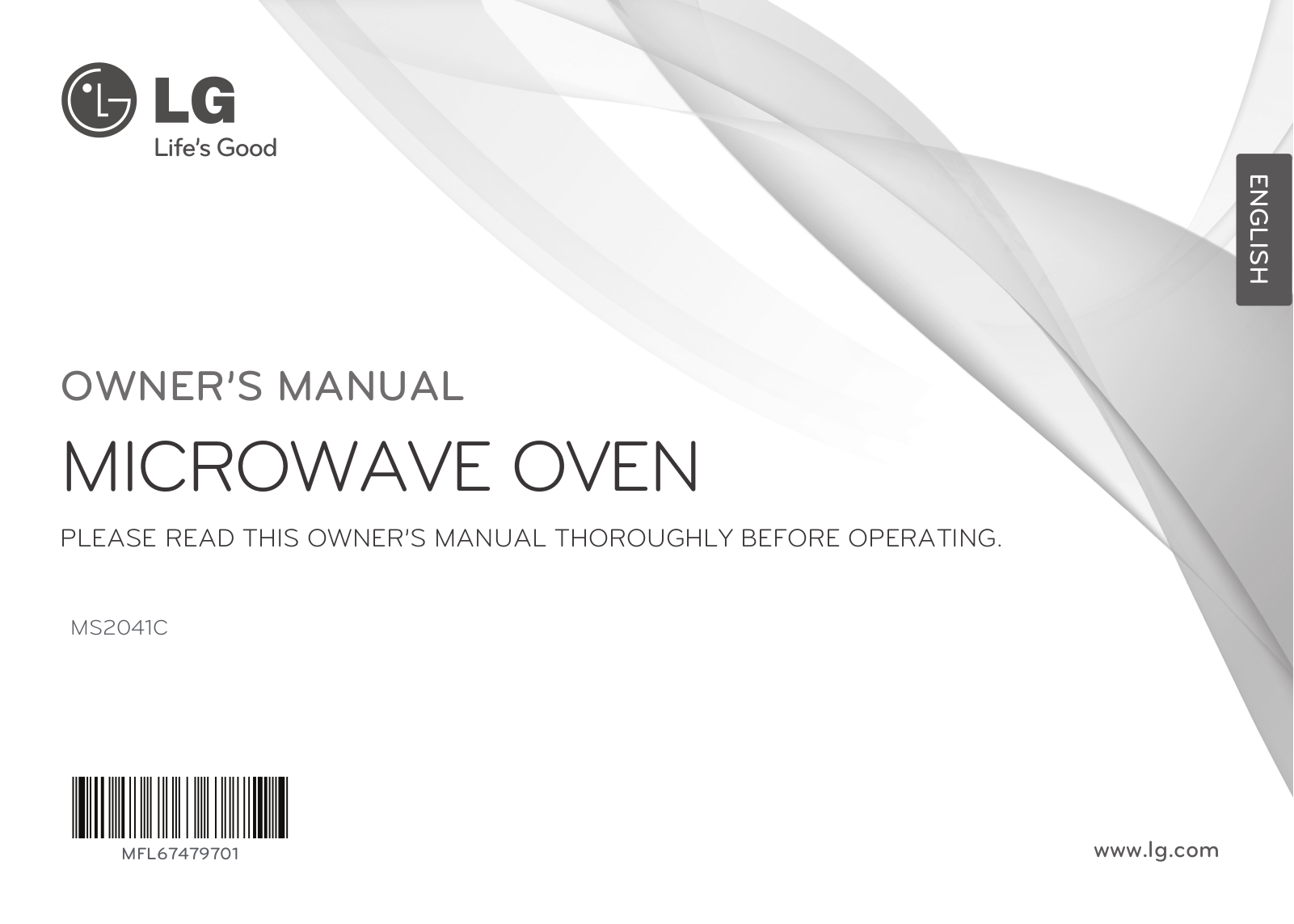 LG MS2041C Owner’s Manual
