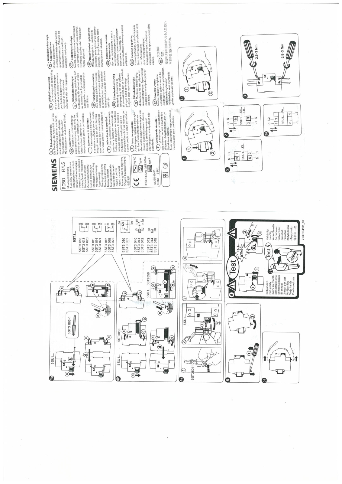 Siemens 5ST3805-1-1 User guide