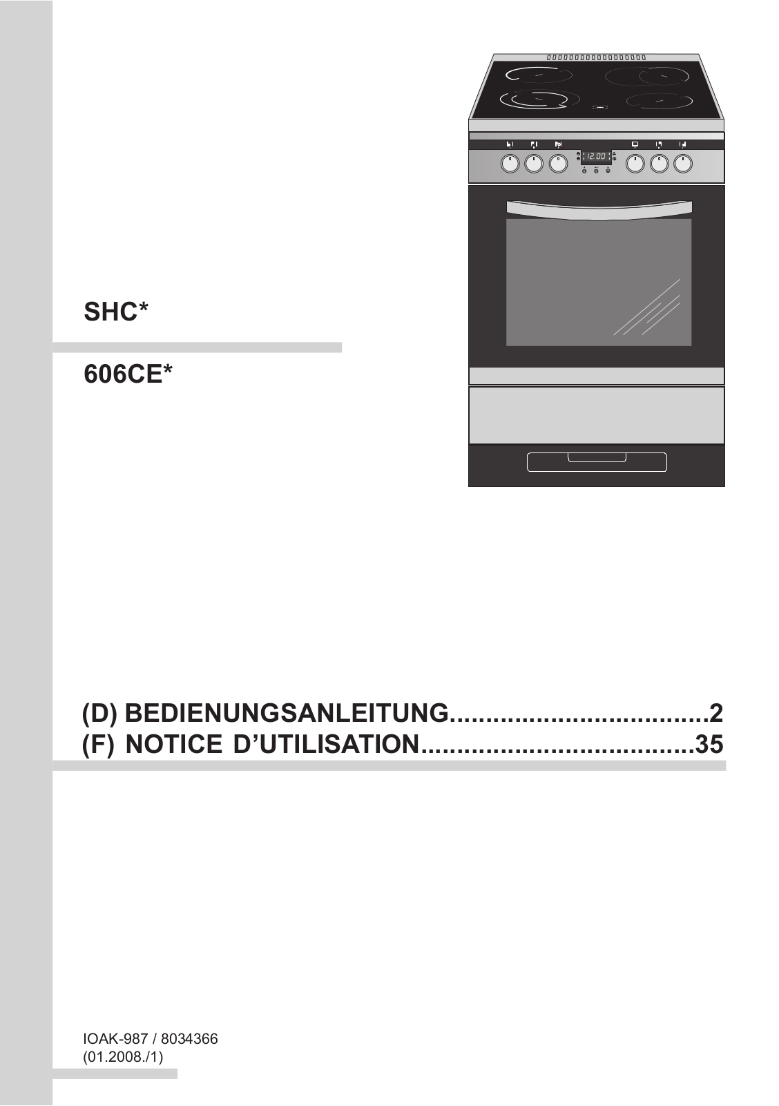 AMICA SHC 11162 W, SHC 11165 E, SHC 11153 W User Manual