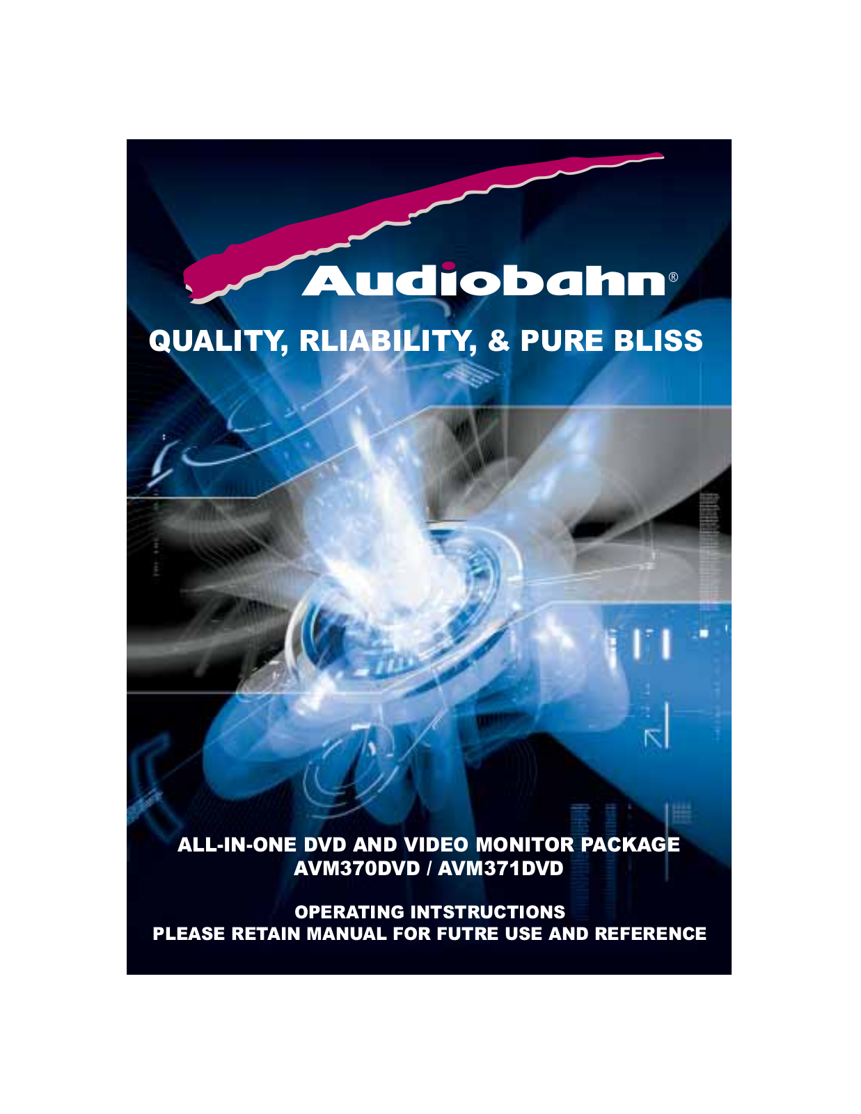 Audiobahn AVM370DVD, AVM371DVD User Manual