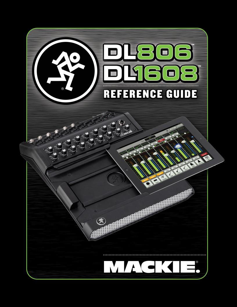 Mackie DL806, DL1608 User Manual