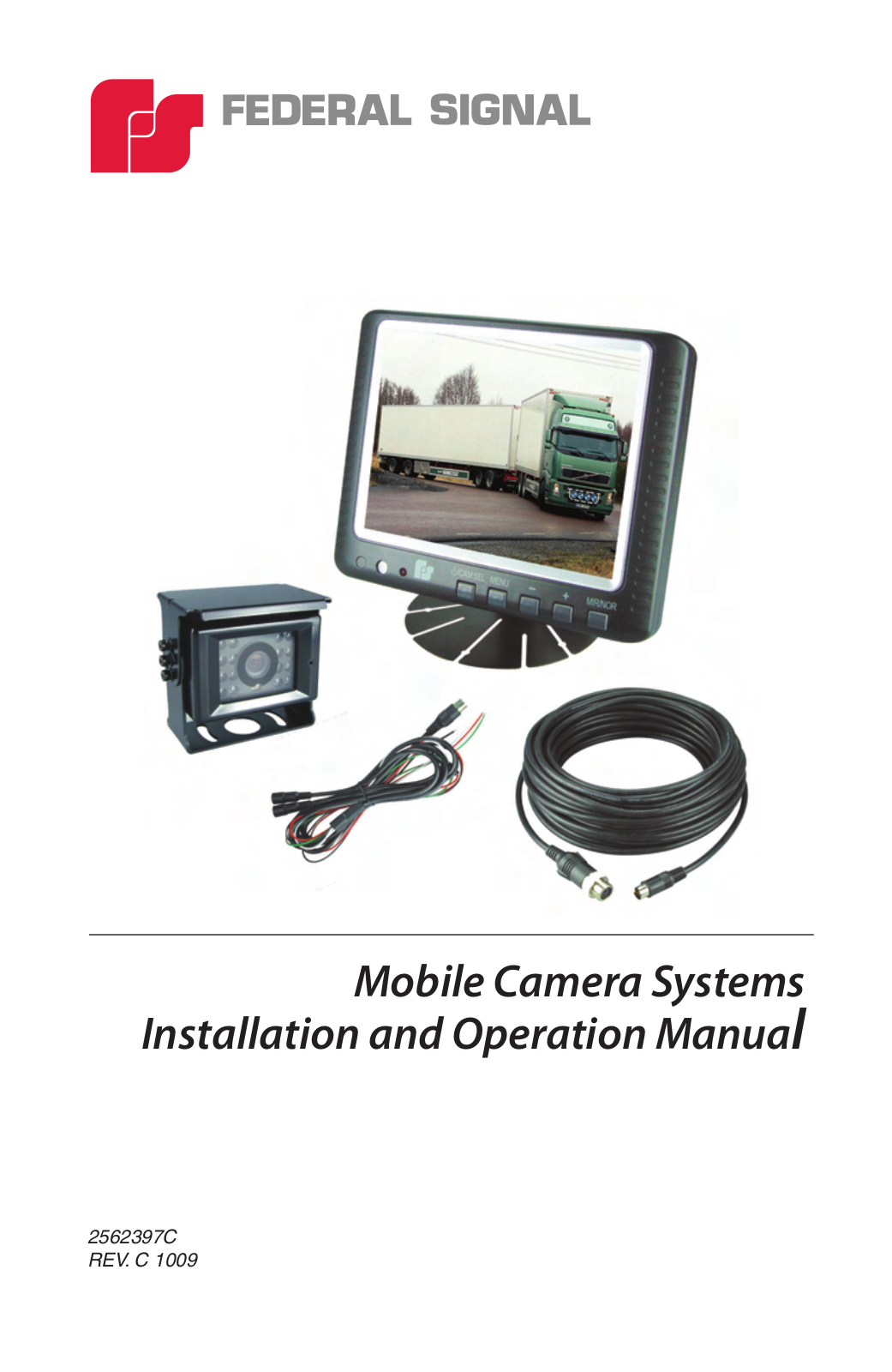 Federal Signal Corporation CAMSET56-NTSC-2, CAMSET56-PAL-2, CAMSET70-NTSC-4, CAMSET70-PAL-4, CAMSET70-NTSC4B Installation And Operation Manual