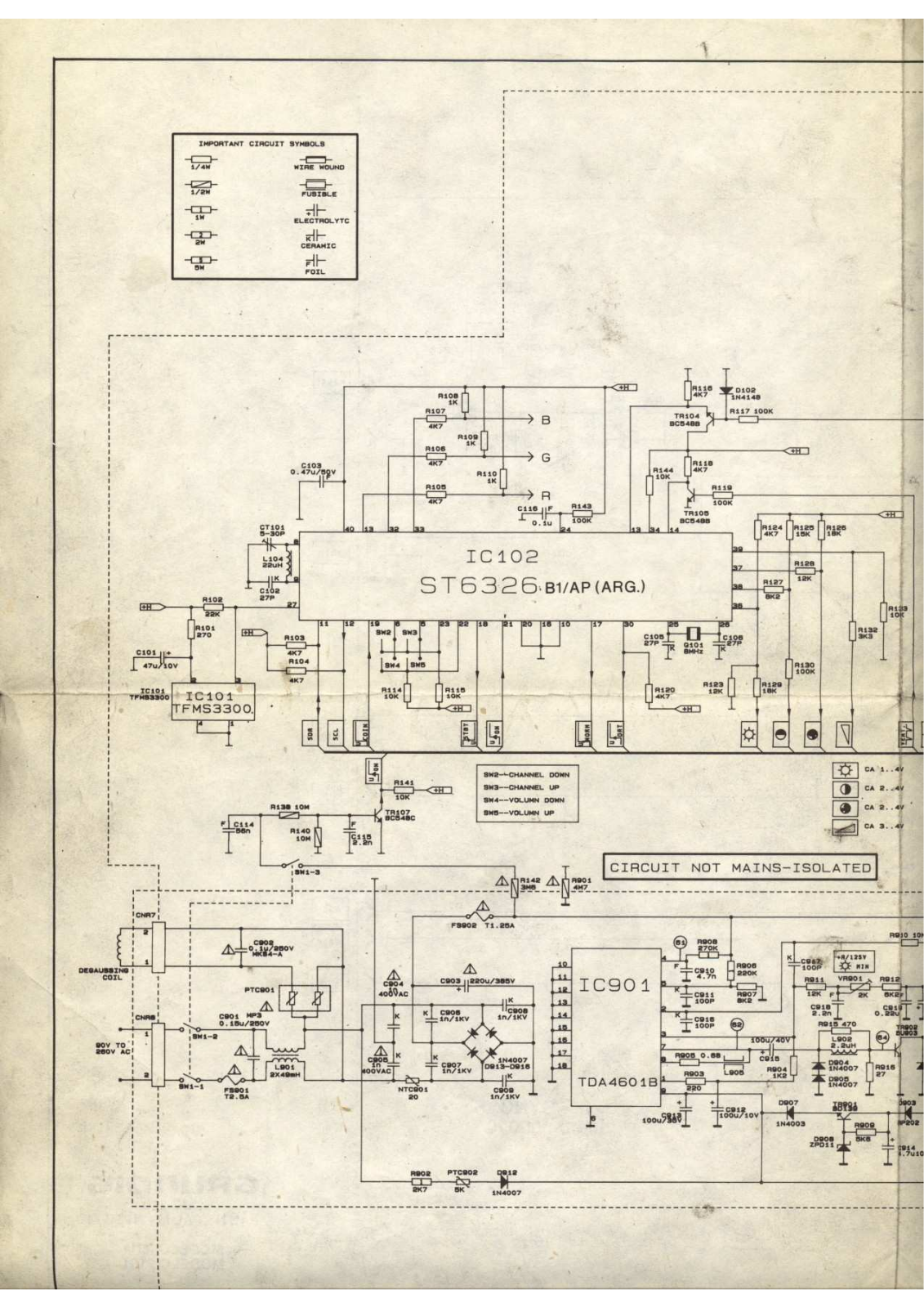 Grundig 1411, 1511, 2011, 2131 Schematic