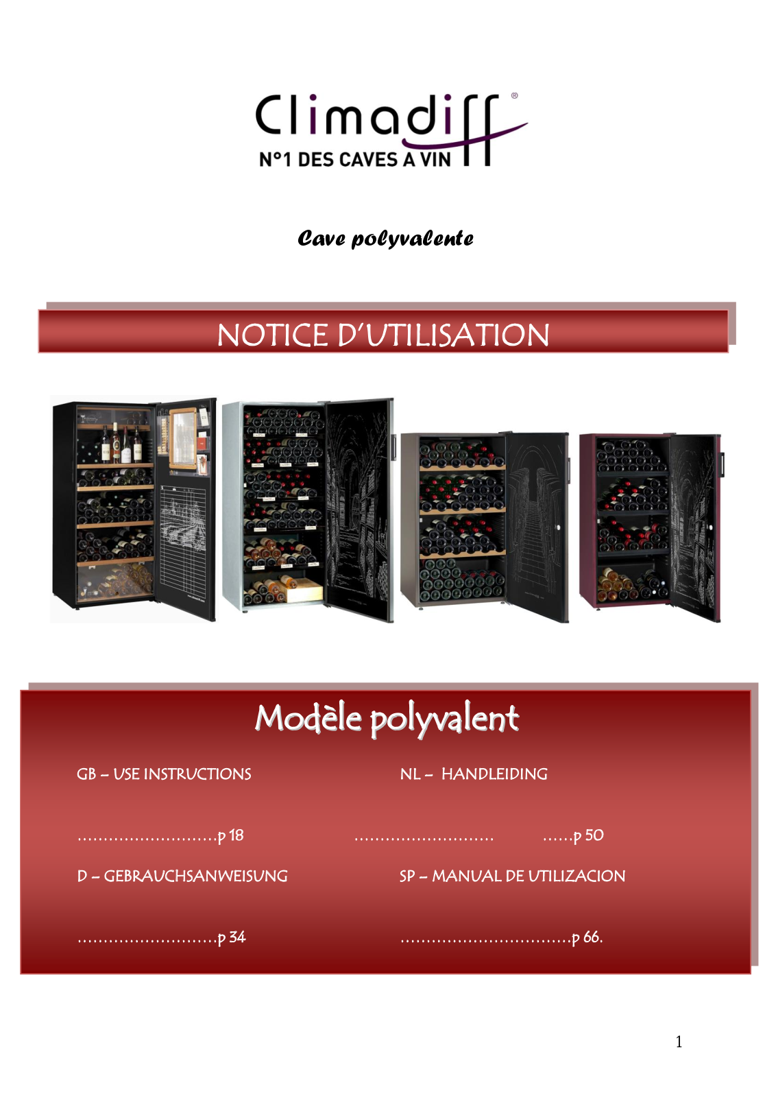 CLIMADIFF CVL 291 User Manual