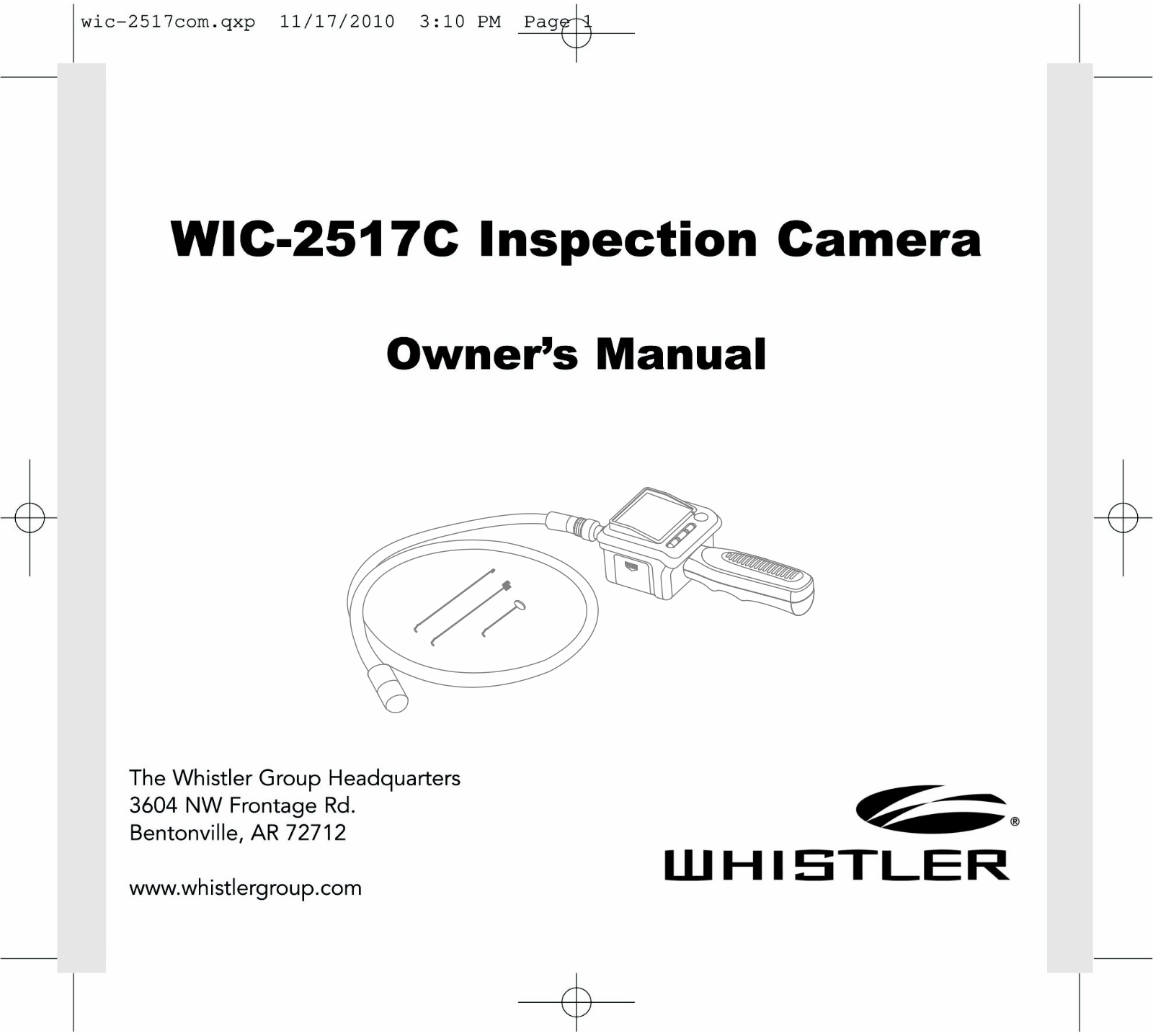 Whistler WIC-2517C User Manual