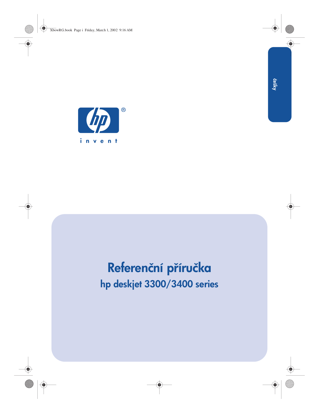 Hp DESKJET 3300, DESKJET 3400 User Manual