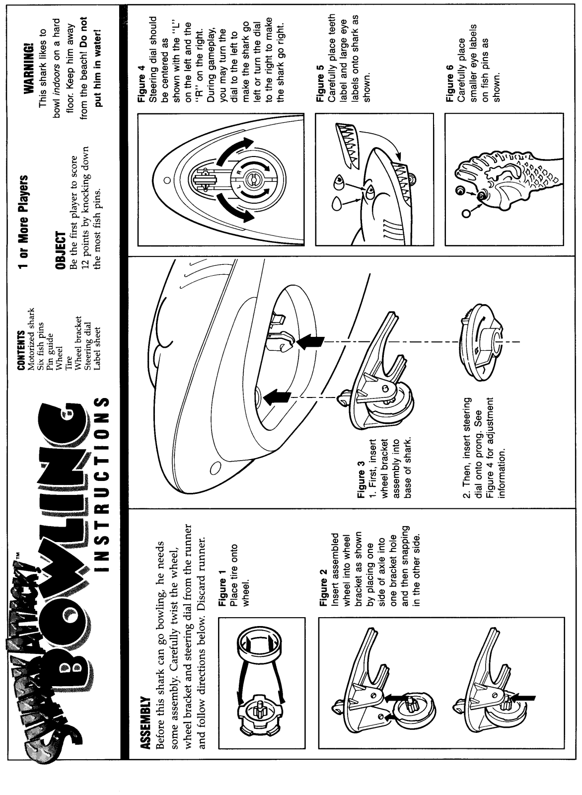 Hasbro SHARK ATTACK BOWLING User Manual